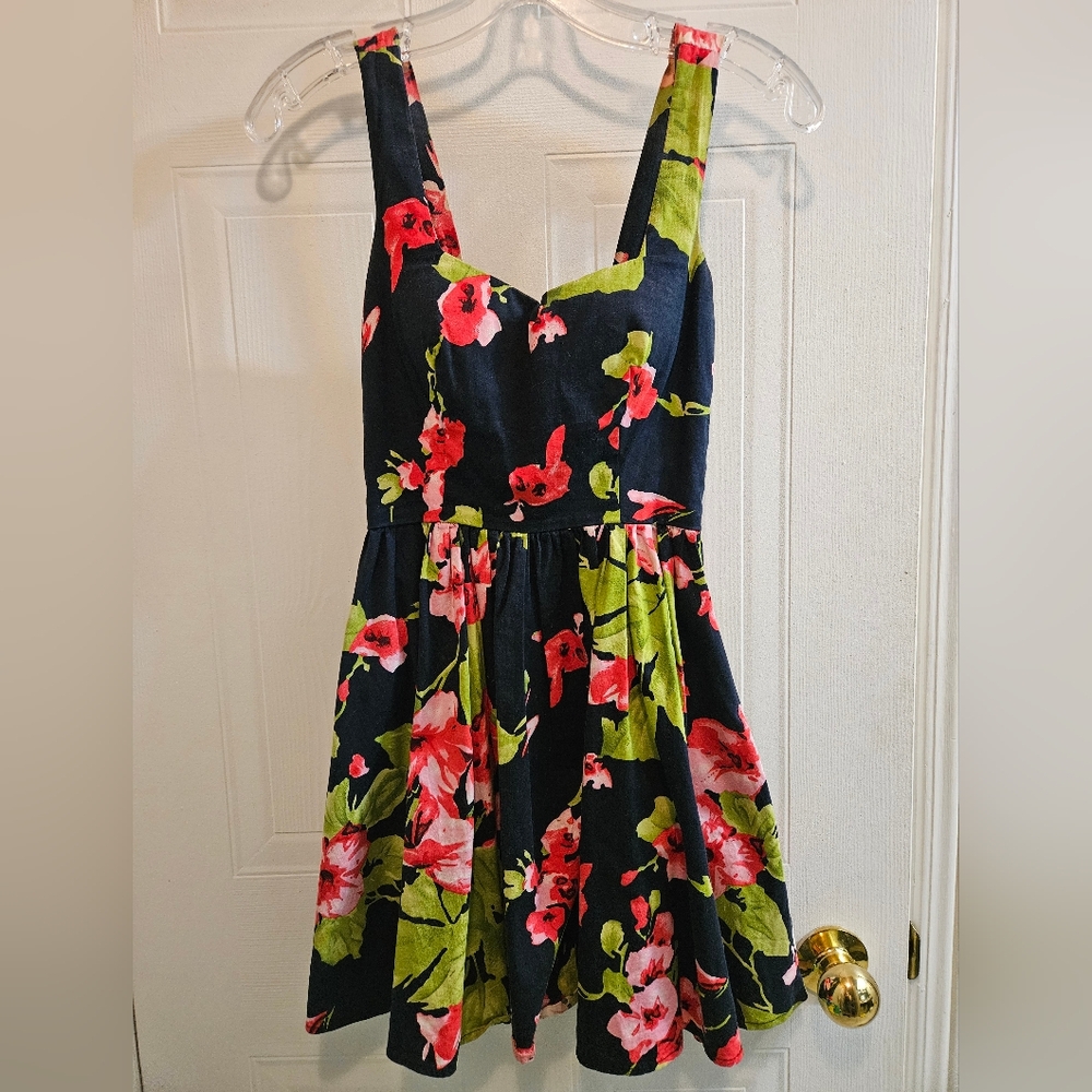 🌟15 BUNDLED🌟 Navy & Pink Sundress HAS POCKETS